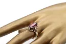 Anneau Vintage Rubis Or rose 14 carats vintage d'origine vrc082r